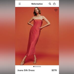 Joana Silk dress, reformation S